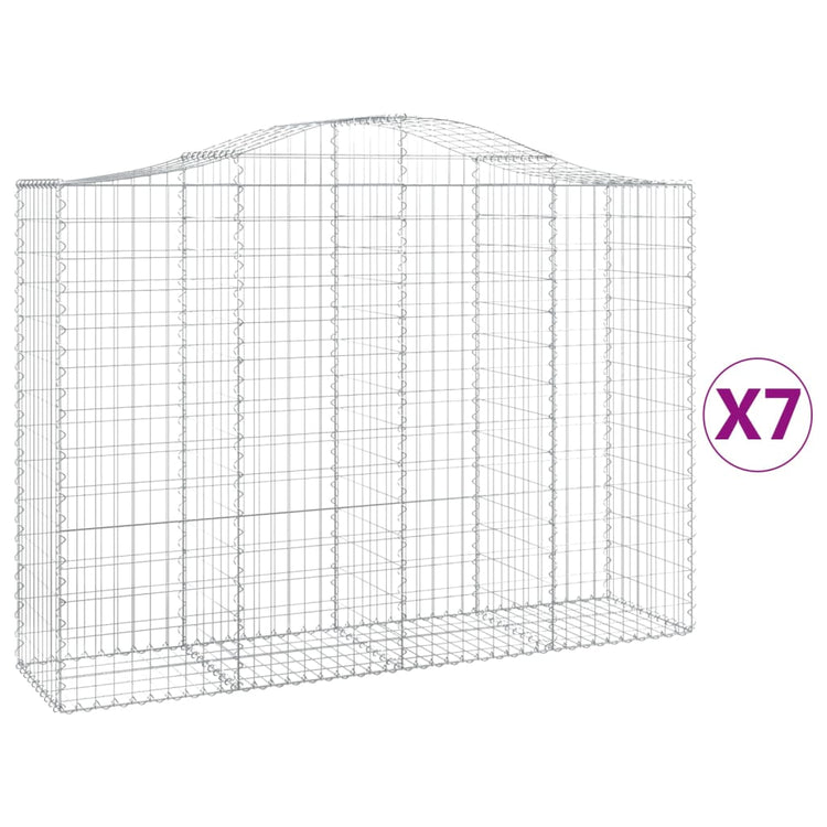 Vidaxl Schans Körbe 7 St. Gewölbe 200x50x140 160 cm Eisen