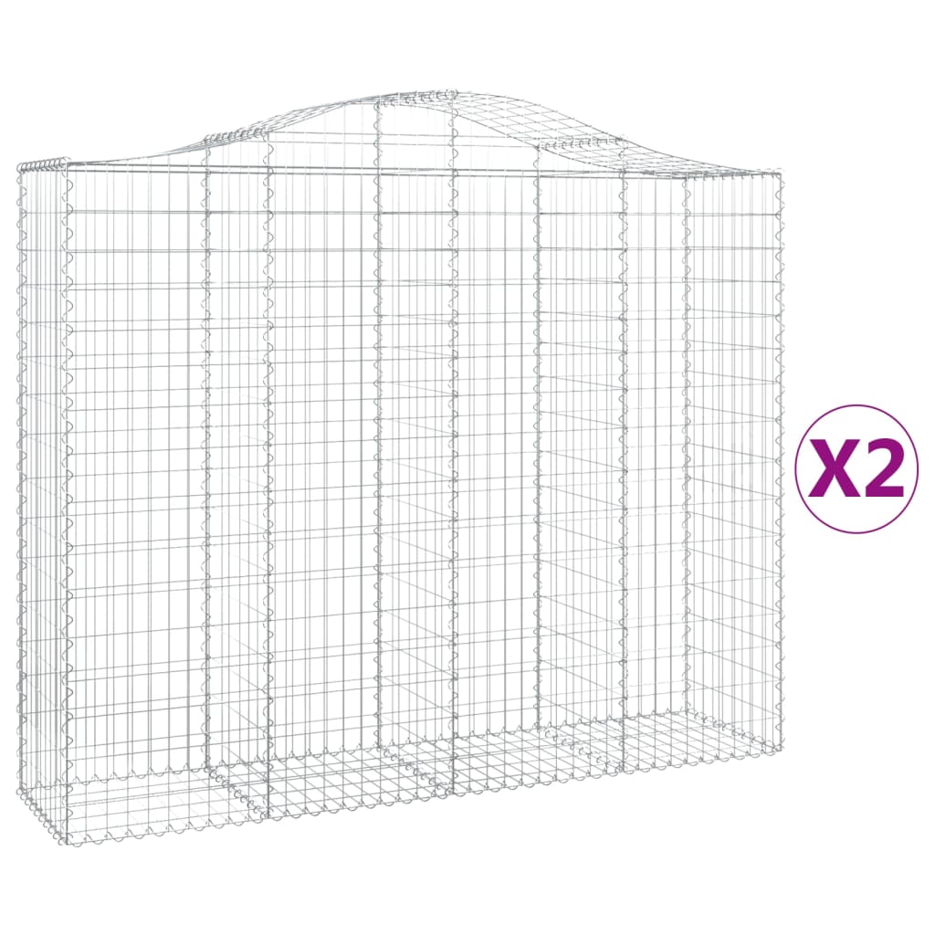 Vidaxl Schans Körbe 2 ST Gewölbe 200x50x160 180 cm Eisen