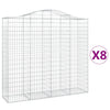 Vidaxl Schans Körbe 8 ST Gewölbe 200x50x180 200 cm Eisen
