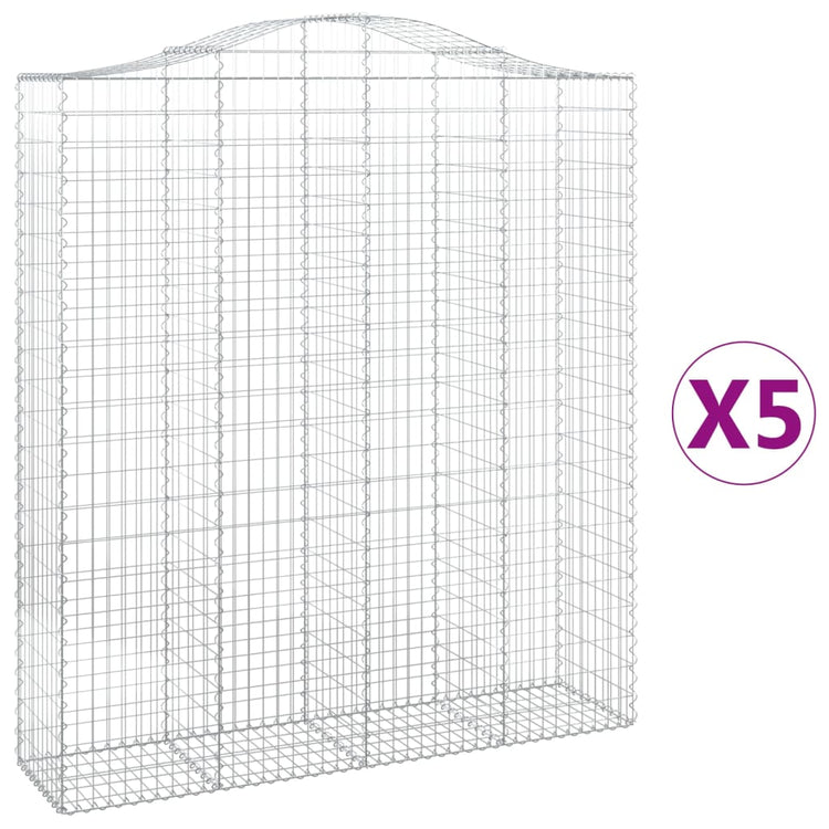 Vidaxl Schans Körbe 5 ST Gewölbe 200x50x220 240 cm Eisen