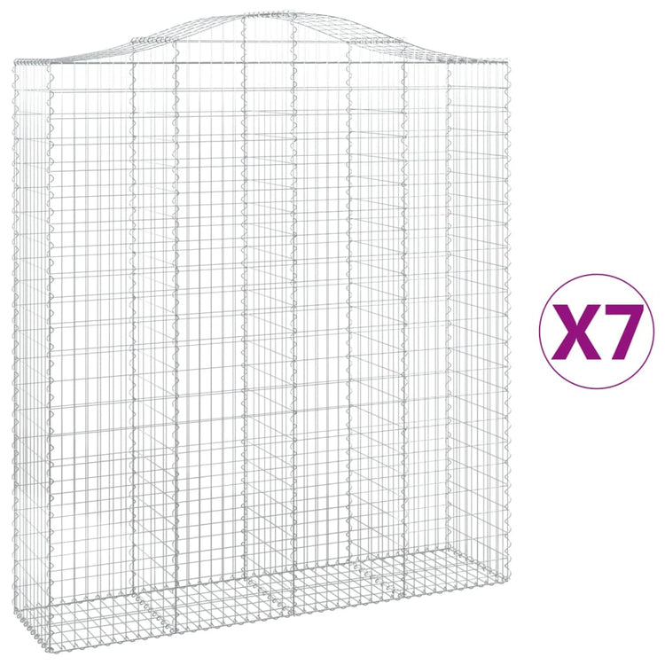 Vidaxl Schans Körbe 7 ST Gewölbe 200x50x220 240 cm Eisen