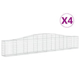 Vidaxl Schans Körbe 4 ST Gewölbe 400x30x60 80 cm Eisen - afbeelding 2