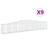 Vidaxl Schans Körbe 9 St. Gewölbe 400x30x60 80 cm Eisen