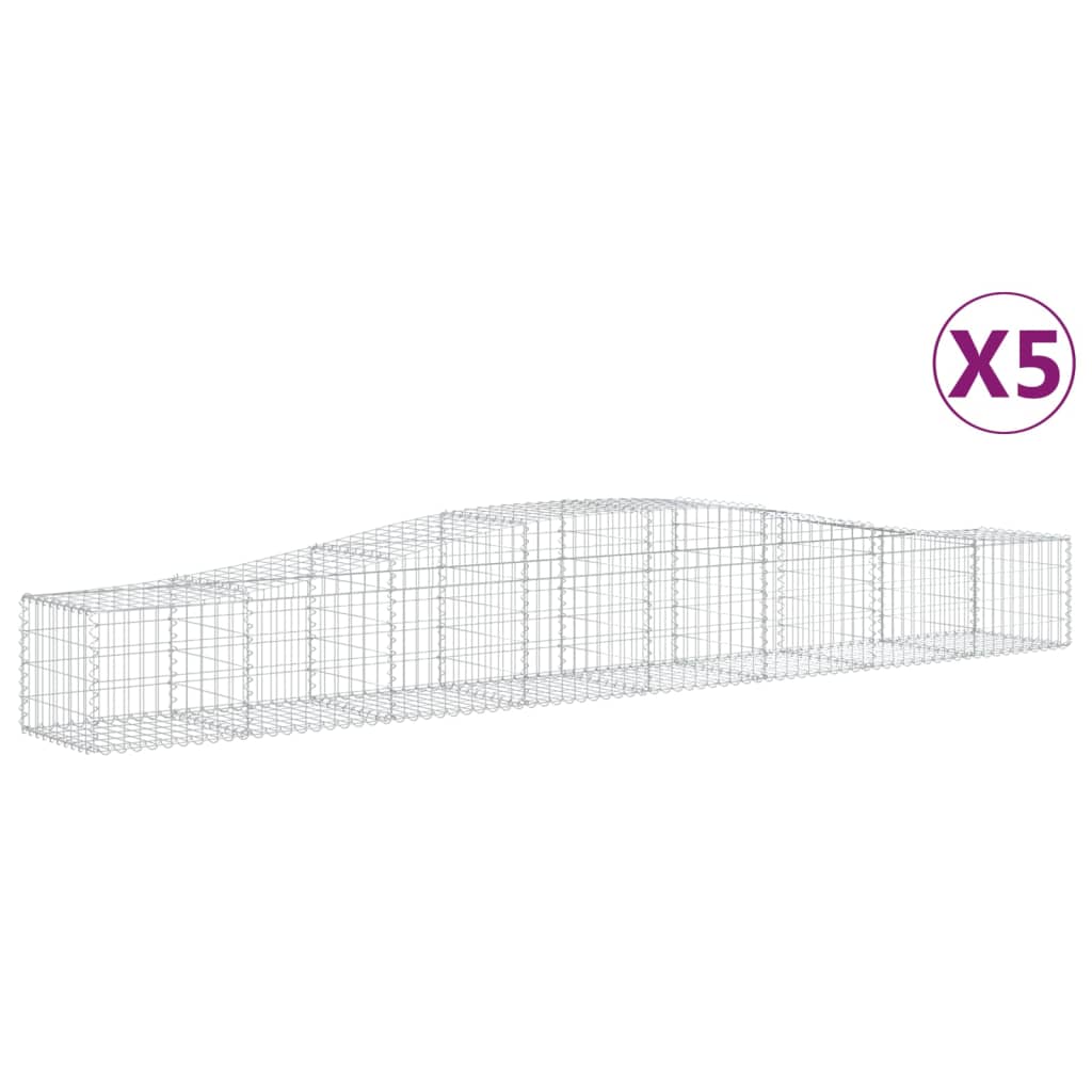 Vidaxl Schans Körbe 5 ST Gewölbe 400x50x40 60 cm Eisen