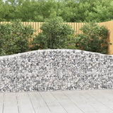 Vidaxl Schans Körbe 2 ST Gewölbte 400x50x80 100 cmg Eisen - afbeelding 1