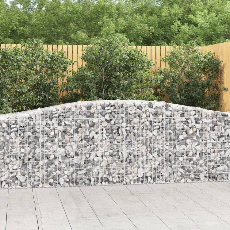 Vidaxl Schans Körbe 6 ST Gewölbe 400x50x80 100 cm verzinktes Eisen