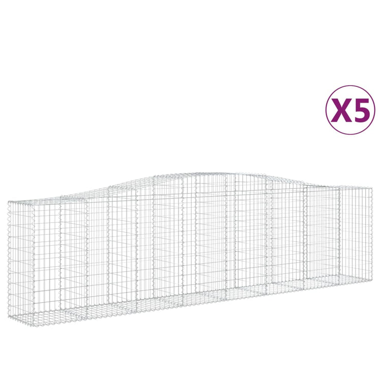 Vidaxl Schans Körbe 5 ST Gewölbe 400x50x100 120 cm Eisen