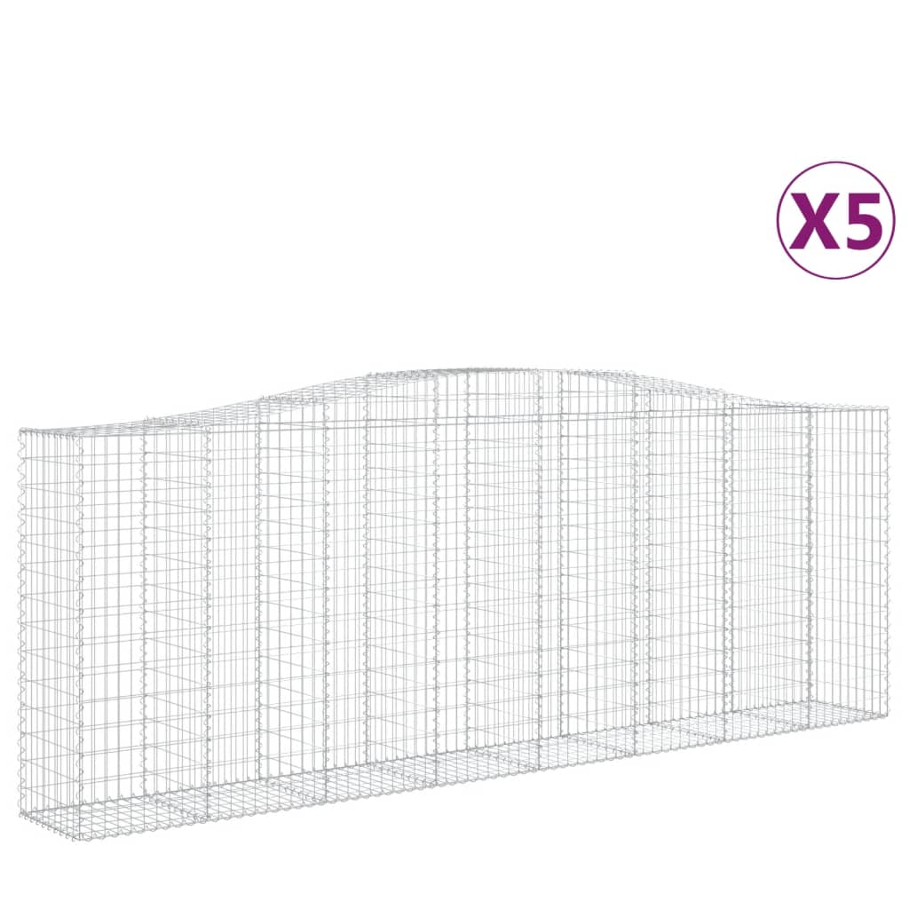 Vidaxl Schans Körbe 5 ST Gewölbe 400x50x140 160 cm Eisen