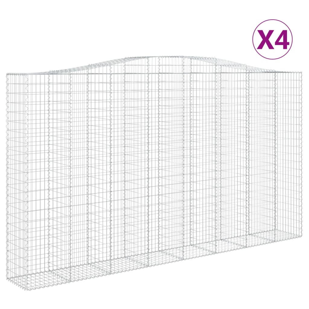 Vidaxl Schans Körbe 4 ST Gewölbe 400x50x220 240 cm Eisen