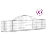 Vidaxl Schans Körbe 7 St. Gewölbe 200x30x40 60 cm verzinktes Eisen - afbeelding 2
