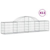 Vidaxl Schans Körbe 13 ST Gewölbe 200x30x40 60 cm verzinktes Eisen