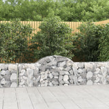 Vidaxl Schans Körbe 15 St. Gewölbe 200x30x60 80 cm verzinktes Eisen - afbeelding 1