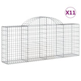 Vidaxl Schans Körbe 11 St. Gewölbe 200x30x80 100 cm Eisen - afbeelding 2
