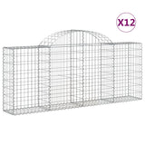 Vidaxl Schans Körbe 12 ST Gewölbe 200x30x80 100 cm Eisen - afbeelding 2