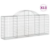 Vidaxl Schans Körbe 13 ST Gewölbe 200x30x80 100 cm Eisen