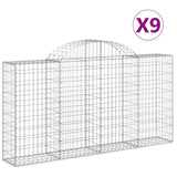 Vidaxl Schans Körbe 9 ST Gewölbe 200x30x100 120 cm Eisen - afbeelding 2