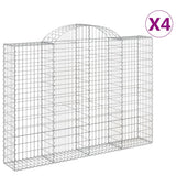Vidaxl Schans Körbe 4 ST Gewölbe 200x30x140 160 cm Eisen - afbeelding 2