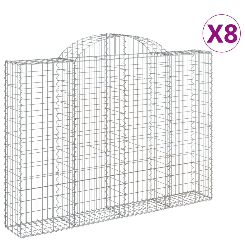 Vidaxl Schans Körbe 8 ST Gewölbe 200x30x140 160 cm Eisen