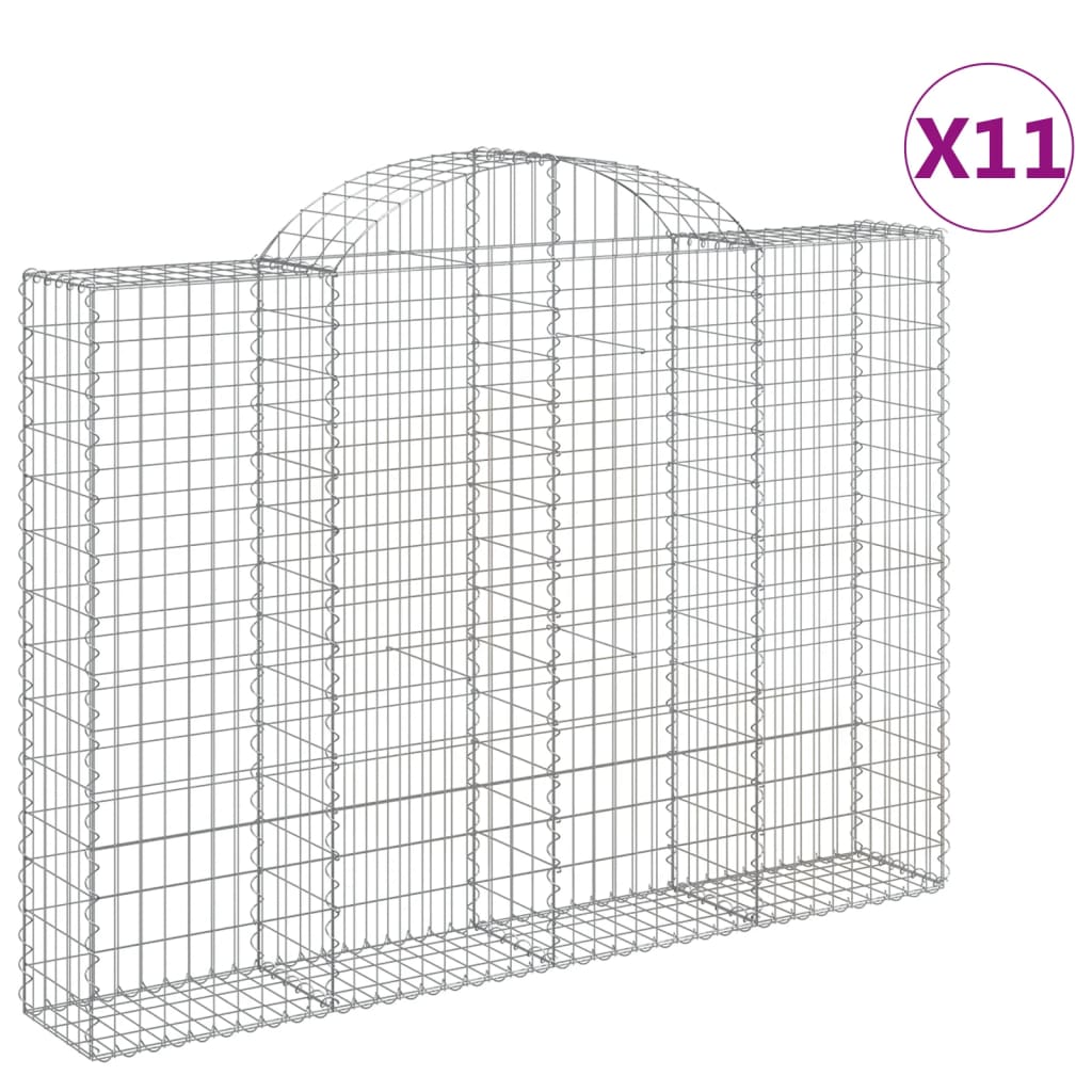 Vidaxl Schans Körbe 11 St. Gewölbe 200x30x140 160 cm Eisen