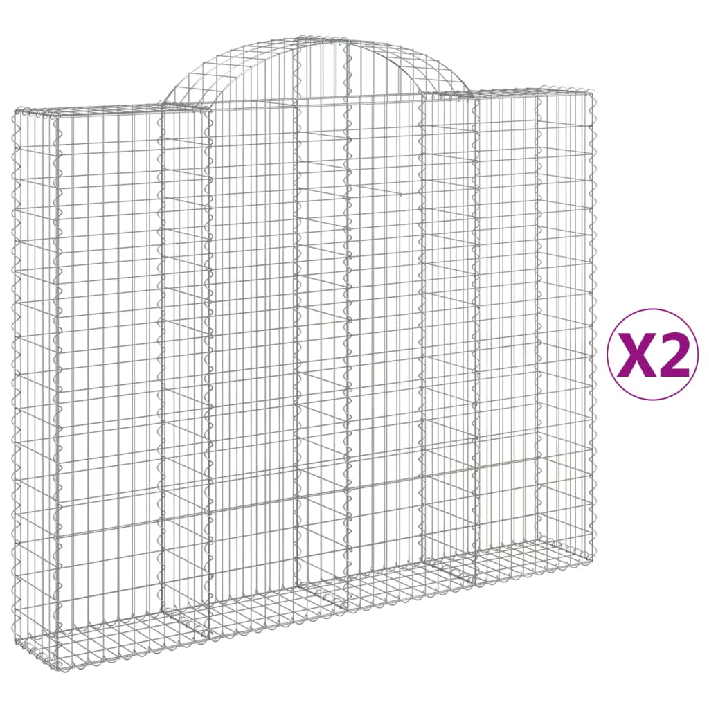 Vidaxl Schans Körbe 2 ST Gewölbe 200x30x160 180 cm Eisen