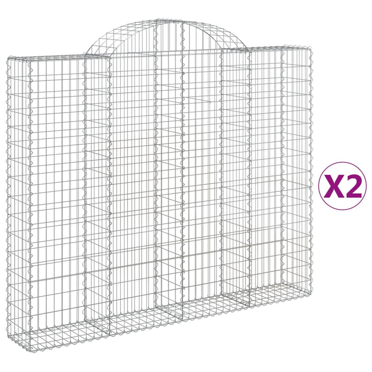 Vidaxl Schans Körbe 2 ST Gewölbe 200x30x160 180 cm Eisen