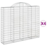 Vidaxl Schans Körbe 4 ST Gewölbe 200x30x160 180 cm Eisen - afbeelding 2