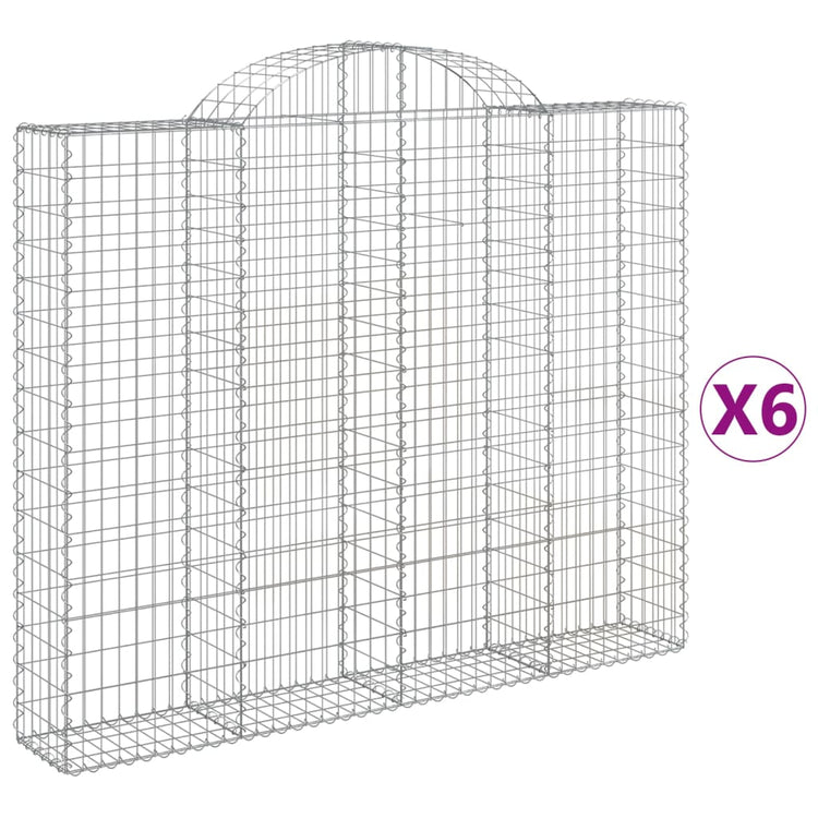 Vidaxl Schans Körbe 6 ST Gewölbe 200x30x160 180 cm Eisen