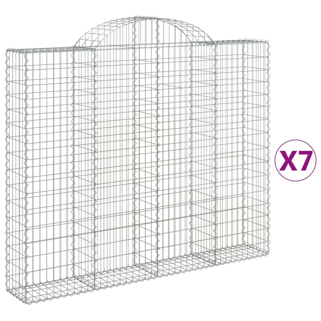 Vidaxl Schans Körbe 7 St. Gewölbe 200x30x160 180 cm Eisen