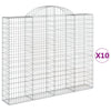 Vidaxl Schans Körbe 10 ST Gewölbe 200x30x160 180 cm Eisen