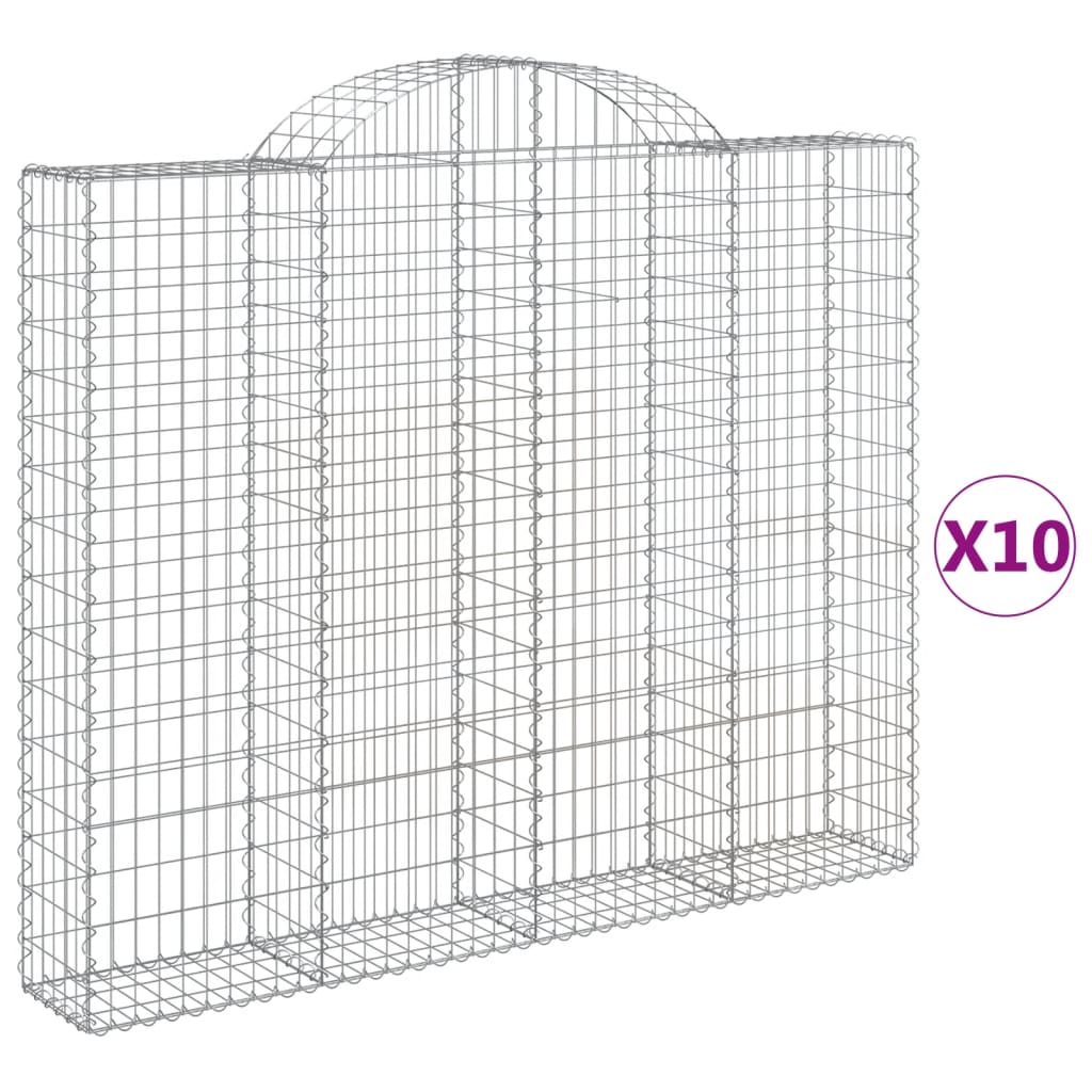 Vidaxl Schans Körbe 10 ST Gewölbe 200x30x160 180 cm Eisen