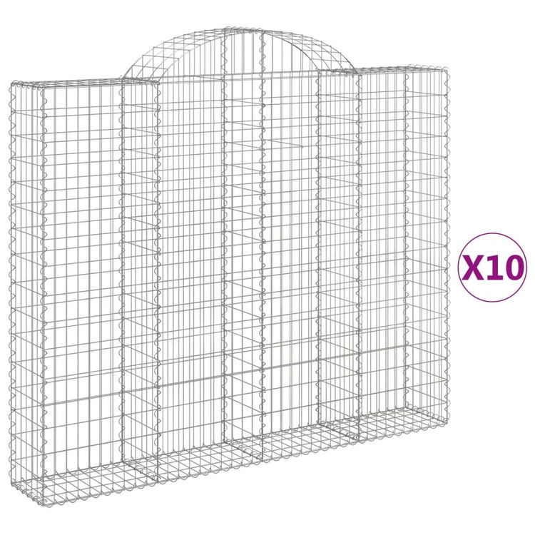 Vidaxl Schans Körbe 10 ST Gewölbe 200x30x160 180 cm Eisen