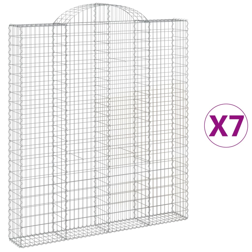 Vidaxl Schans Körbe 7 ST Gewölbe 200x30x220 240 cm Eisen