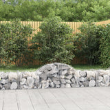 Vidaxl Schans Körbe 3 ST Gewölbe 200x50x40 60 cm verzinktes Eisen - afbeelding 1