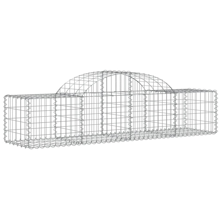 Vidaxl Schans Körbe 6 ST Gewölbe 200x50x40 60 cm -GeGalvanized -Eisen