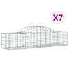 Vidaxl Schans Körbe 7 St. Gewölbe 200x50x40 60 cm verzinktes Eisen