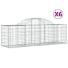 Vidaxl Schans Körbe 6 ST Gewölbe 200x50x60 80 cm verzinktes Eisen