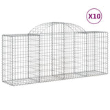 Vidaxl Schans Körbe 10 ST Gewölbe 200x50x80 100 cm Eisen - afbeelding 2