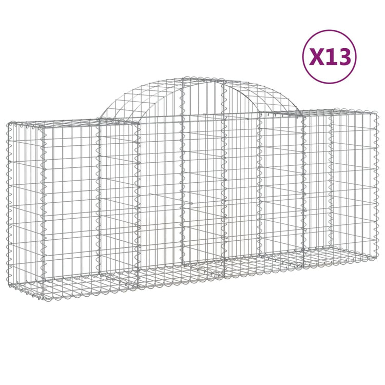 Vidaxl Schans Körbe 13 ST Gewölbe 200x50x80 100 cm Eisen