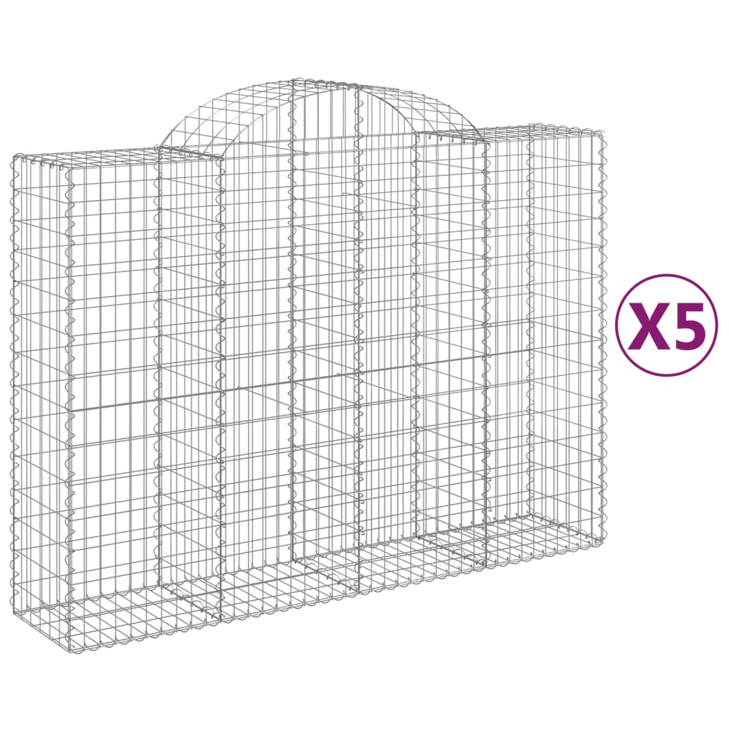 Vidaxl Schans Körbe 5 ST Gewölbe 200x50x140 160 cm Eisen