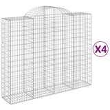 Vidaxl Schans Körbe 4 ST Gewölbe 200x50x160 180 cm Eisen - afbeelding 2