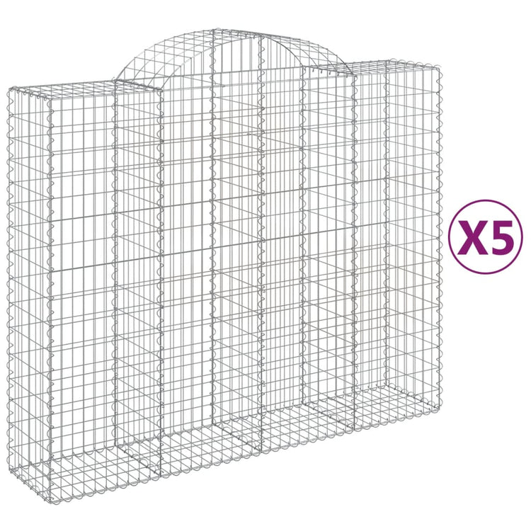 Vidaxl Schans Körbe 5 ST Gewölbe 200x50x160 180 cm Eisen