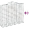 Vidaxl Schans Körbe 6 ST Gewölbe 200x50x160 180 cm Eisen