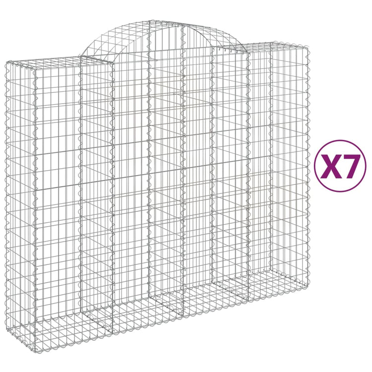 Vidaxl Schans Körbe 7 St. Gewölbe 200x50x160 180 cm Eisen
