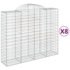 Vidaxl Schans Körbe 8 St. Gewölbe 200x50x160 180 cm Eisen