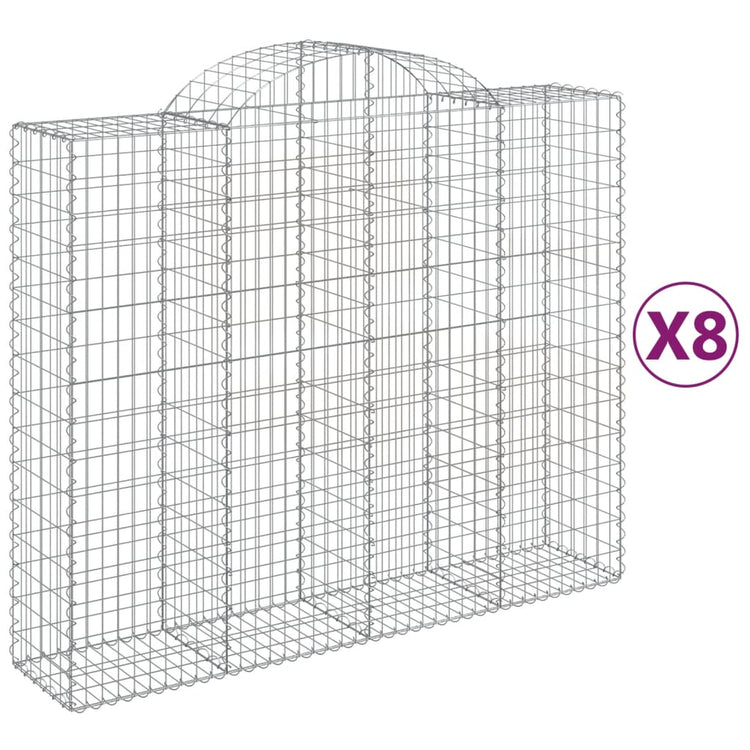 Vidaxl Schans Körbe 8 St. Gewölbe 200x50x160 180 cm Eisen