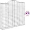 Vidaxl Schans Körbe 4 ST Gewölbe 200x50x180 200 cm Eisen
