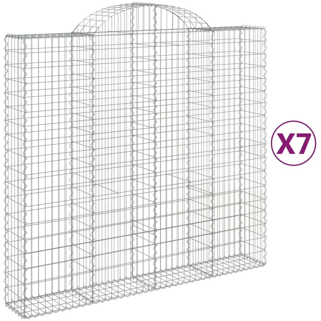 Vidaxl Schans Körbe 7 ST Gewölbe 200x50x180 200 cm Eisen
