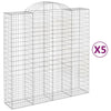 Vidaxl Schans Körbe 5 ST Gewölbe 200x50x200 220 cm Eisen