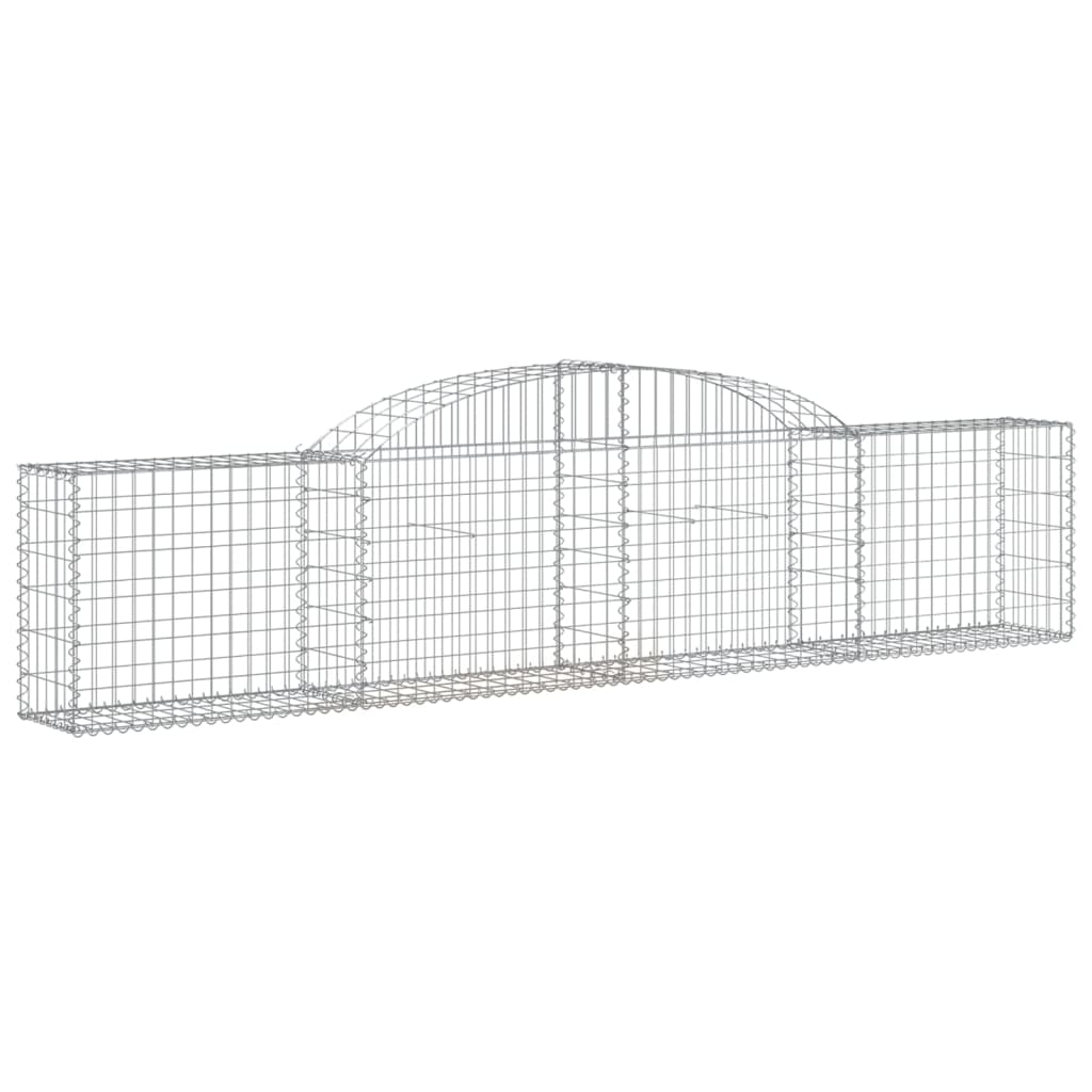 Vidaxl Schans Körbe 2 ST Gewölbte 300x30x60 80 cm verzinktes Eisen