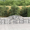 Vidaxl Schans Körbe 2 ST Gewölbte 300x30x60 80 cm verzinktes Eisen